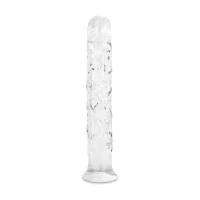 Скляний фалоімітатор Gildo Textured Glass Dildo No. 36 — Переглянути зображення 5