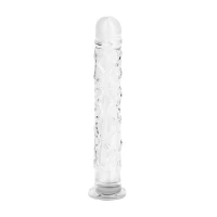 Скляний фалоімітатор Gildo Textured Glass Dildo No. 36 — Переглянути зображення 4