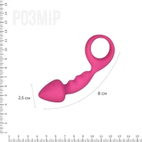 Анальна пробка Adrien Lastic Budy Pink із стимулюючою ніжкою, макс. діаметр 2,5 см — Переглянути зображення 2