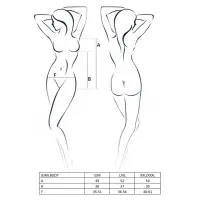 Боді монокіні під латекс Passion JEAN BODY S/M, black — Просмотреть изображение 2