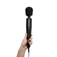 Вібромасажер DOXY Original Black, дуже потужний, живлення 220В, пульсівні вібрації — Переглянути зображення 5