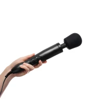 Вібромасажер DOXY Original Black, дуже потужний, живлення 220В, пульсівні вібрації — Переглянути зображення 6