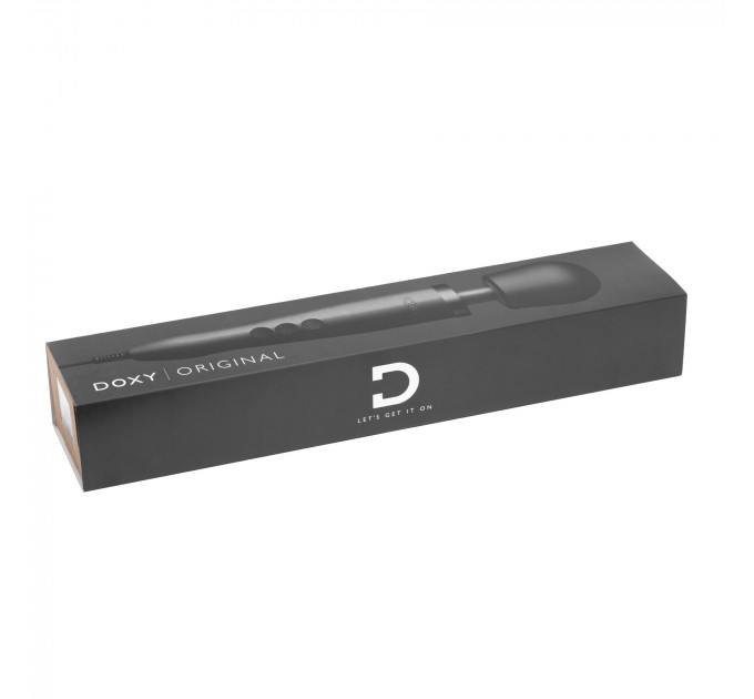 Вибромассажер DOXY Original Black, очень мощный, питание 220В, пульсирующие вибрации