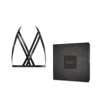 Портупея Bijoux Indiscrets MAZE — Halter Bra Harness Black — Переглянути зображення 2
