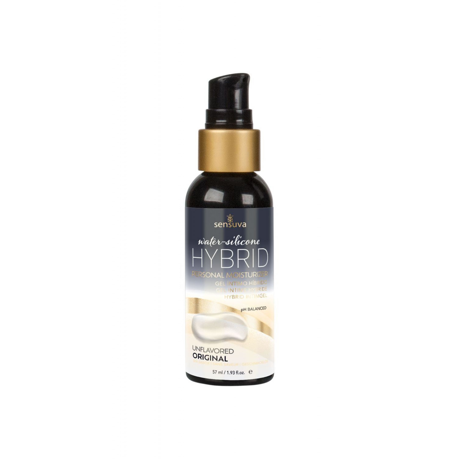 Змазка водно-силіконова Sensuva Hybrid Formula (57 мл) без цукру, можна для оральних пестощів