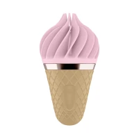 Морозиво-спінатор Satisfyer Lay-On - Sweet Treat Pink/Brown, 10 режимів роботи, водонепроникний — Переглянути зображення 1