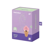 Морозиво-спінатор Satisfyer Lay-On - Sweet Treat Pink/Brown, 10 режимів роботи, водонепроникний — Переглянути зображення 2
