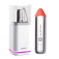 Віброкуля Leten The Second scented orange з індукційною зарядкою, водонепроникна, дуже потужна — Переглянути зображення 1