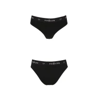 Трусики-сліпи з бавовни з еластаном Passion PS004 PANTIES M, black — Переглянути зображення 5