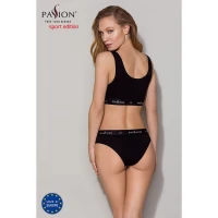 Трусики-сліпи з бавовни з еластаном Passion PS004 PANTIES M, black — Переглянути зображення 7