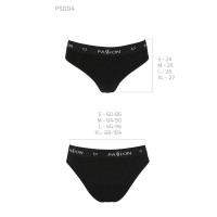 Трусики-слипы из хлопка с эластаном Passion PS004 PANTIES M, black