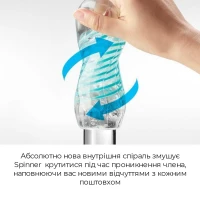 Мастурбатор Tenga Spinner 04 Pixel з пружною стимулювальною спіраллю всередині — Переглянути зображення 3