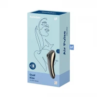 Вакуумний стимулятор з вібрацією Satisfyer Dual Kiss Black — Переглянути зображення 5