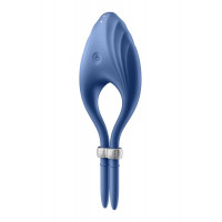 Эрекционное виброкольцо лассо Satisfyer Duelist Blue, 10 режимов, мощный мотор
