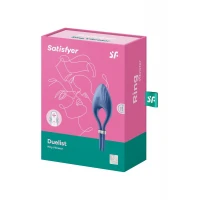 Ерекційне віброкільце-ласо Satisfyer Duelist Blue, 10 режимів, потужний мотор — Переглянути зображення 6