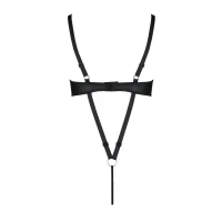Боді з екошкіри Passion CELINE BODY 4XL/5XL black, з доступом, відкритий — Переглянути зображення 4