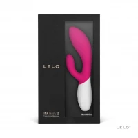 Вібратор-кролик LELO Ina Wave 2 Cerise, манливий рух стовбура + вібрації — Переглянути зображення 3