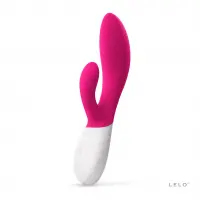 Вібратор-кролик LELO Ina Wave 2 Cerise, манливий рух стовбура + вібрації — Переглянути зображення 1
