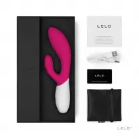 Вібратор-кролик LELO Ina Wave 2 Cerise, манливий рух стовбура + вібрації — Переглянути зображення 2