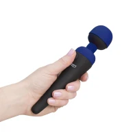 Вібромасажер PalmPower Recharge Blue, перезаряджуваний, гнучка головка, тревел-замок — Переглянути зображення 6