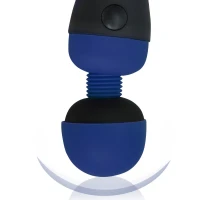 Вібромасажер PalmPower Recharge Blue, перезаряджуваний, гнучка головка, тревел-замок — Переглянути зображення 4