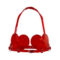 Ліф Серце Feral Feelings - Hearts Bra Red Trasparent — Переглянути зображення 1