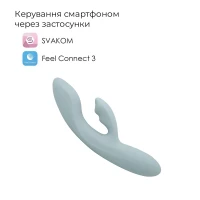 Смарт вібратор-кролик Svakom Chika, 2 незалежні мотори, підігрів до 38 °C — Просмотреть изображение 2