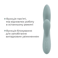 Смарт вібратор-кролик Svakom Chika, 2 незалежні мотори, підігрів до 38 °C — Просмотреть изображение 6
