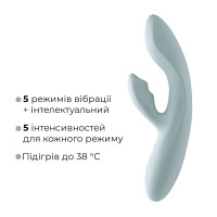Смарт вибратор-кролик Svakom Chika, 2 независимых мотора, подогрев до 38 °C