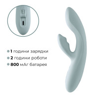 Смарт вибратор-кролик Svakom Chika, 2 независимых мотора, подогрев до 38 °C — Просмотреть изображение 7