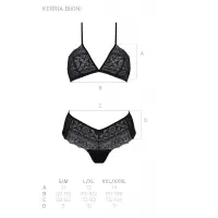 Комплект Passion KERRIA BIKINI black, L/XL, бралет і трусики-бікіні — Просмотреть изображение 5