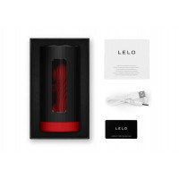 Смарт-мастурбатор LELO F1S V3 XL Red, увеличенный, 2 мотора, 8 режимов, стимуляция звуковыми волнами