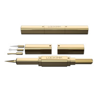 Тиклер зі змінними насадками LOCKINK 5-head Flirting Tickler, золотистий корпус, 5 наконечників