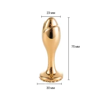Металева анальна пробка LOCKINK SEVANDA Pearl Rose-shape Anal Plug, зі штучною перлиною — Переглянути зображення 5