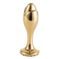 Металева анальна пробка LOCKINK SEVANDA Pearl Rose-shape Anal Plug, зі штучною перлиною — Переглянути зображення 2
