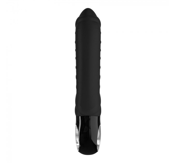 Вібратор для точки G Fun Factory TIGER black, ребристий, підходить для анальної стимуляції