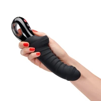 Вібратор для точки G Fun Factory TIGER black, ребристий, підходить для анальної стимуляції — Переглянути зображення 4