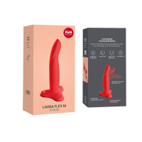 Фаллоимитатор Fun Factory LIMBA FLEX M, коралловый, гибкий, с эффектом памяти, подходит для точки G — Просмотреть изображение 9