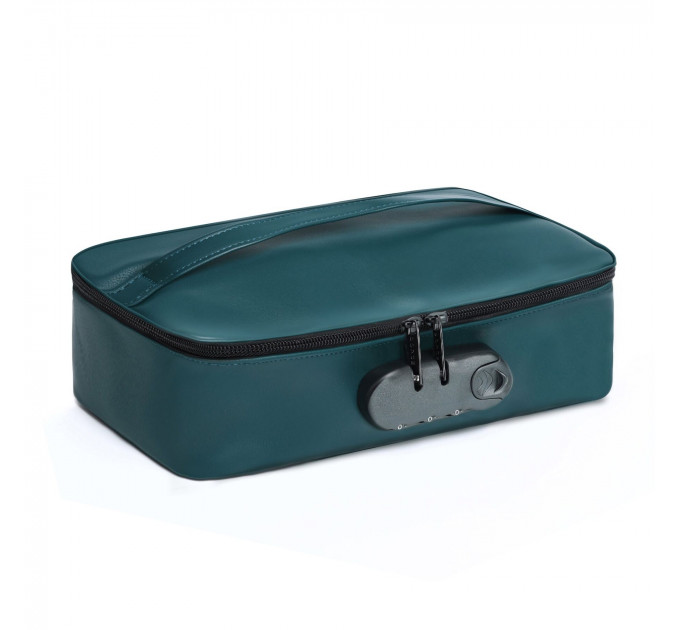 Кейс для іграшок Dorcel DISCREET BOX LUXURY GREEN, кодовий замок, 27×16×7,62 см