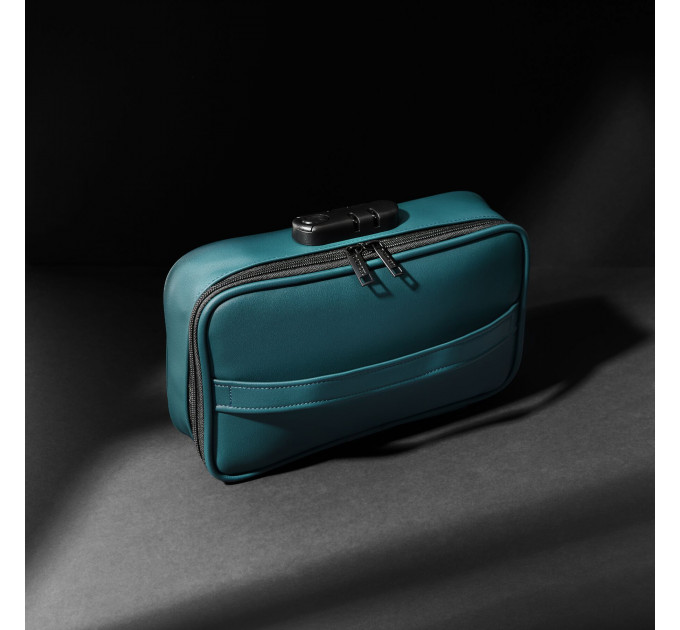 Кейс для іграшок Dorcel DISCREET BOX LUXURY GREEN, кодовий замок, 27×16×7,62 см