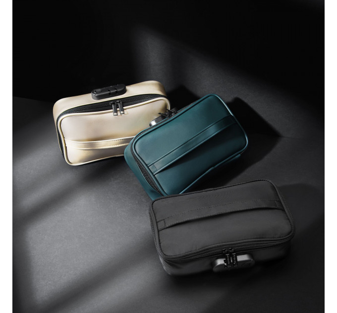 Кейс для іграшок Dorcel DISCREET BOX LUXURY GREEN, кодовий замок, 27×16×7,62 см