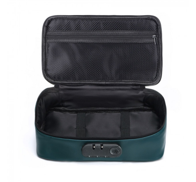 Кейс для іграшок Dorcel DISCREET BOX LUXURY GREEN, кодовий замок, 27×16×7,62 см