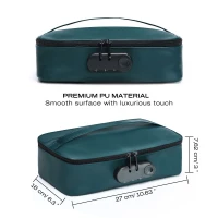 Кейс для іграшок Dorcel DISCREET BOX LUXURY GREEN, кодовий замок, 27×16×7,62 см — Переглянути зображення 6