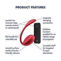 Смарт-віброяйце Satisfyer Shiny Petal Connect App, керування зі смартфона, пульт ДК — Переглянути зображення 6