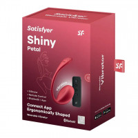 Смарт-виброяйцо Satisfyer Shiny Petal Connect App, управление со смартфона, пульт ДУ