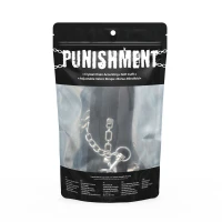 Наручники Punishment – Crystal Detail Handcuffs – Black, знімний ланцюжок, оздоблені кристалами — Переглянути зображення 4