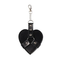 Брелок на карабіні для ключів Art of Sex Chained Heart, Чорний — Переглянути зображення 1