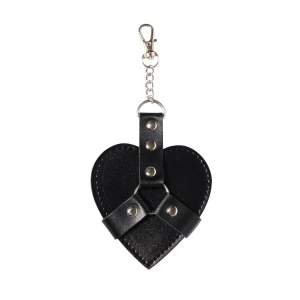 Брелок на карабіні для ключів Art of Sex Chained Heart, Чорний