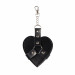 Брелок на карабіні для ключів Art of Sex Chained Heart, Чорний