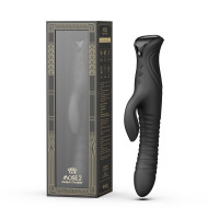 Смарт пульсатор-кролик с вибрацией Zalo Mose 2 Obsidian Black, подогрев до 42 °C, кристалл Swarovski — Просмотреть изображение 12